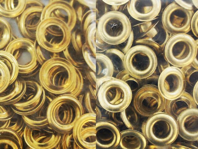 Grommets and Washers 3/8" Size 2 - Brass